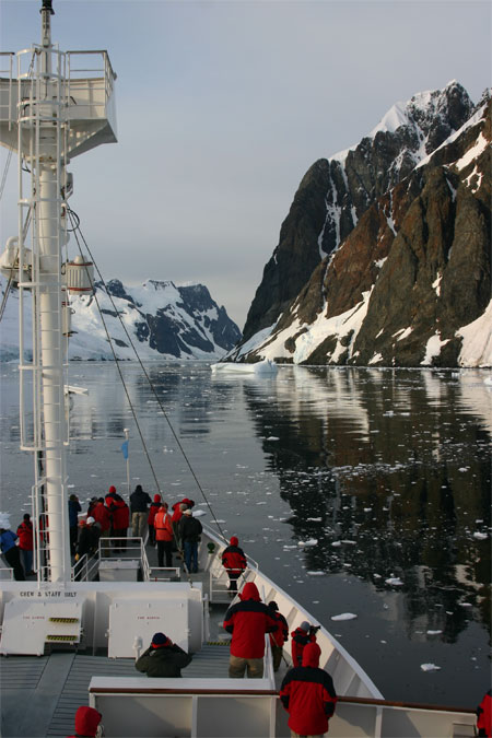 The Lemaire Channel near the Antarctic Peninsula.Photo Credit: Zee Evans/National Science Foundation