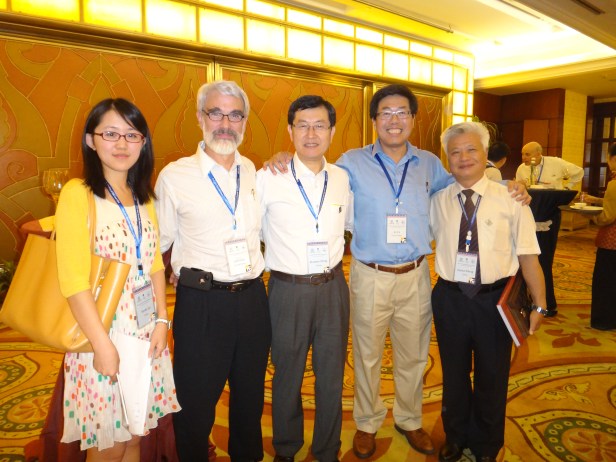 GSA International Section Reception with Jack Hess, Shuwen Dong, An Yin, and Xianlai Meng.