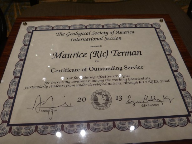 Dr. Ric Terman's Plaque