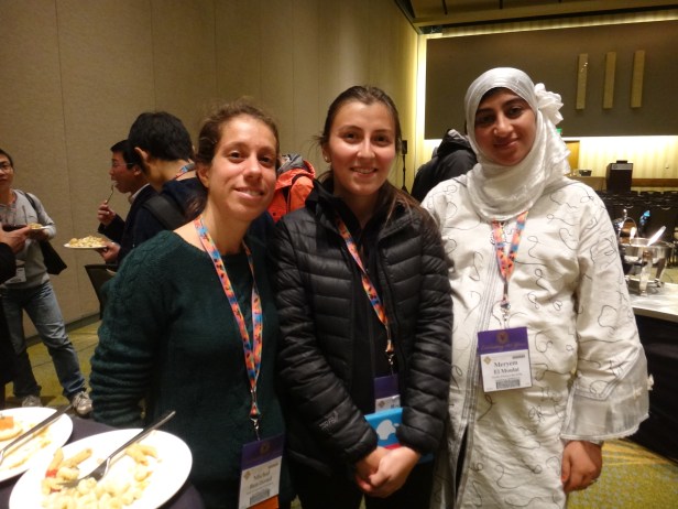 Left to right Michal (Israel), Rocio (Chile), and Elmoulat (Morocco) 