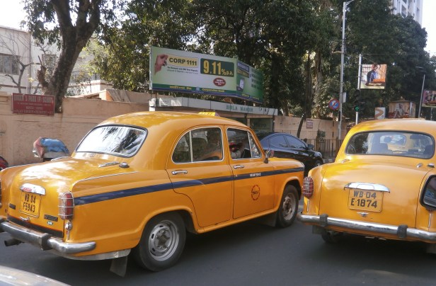 The yellow Ambassador cabs are ubiquitous and honk their horns incessantly.