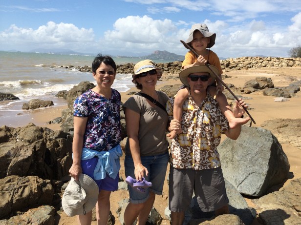 We were at Cape Pallarenda with Dr. Eric Roberts (son Henry and wife Dana).