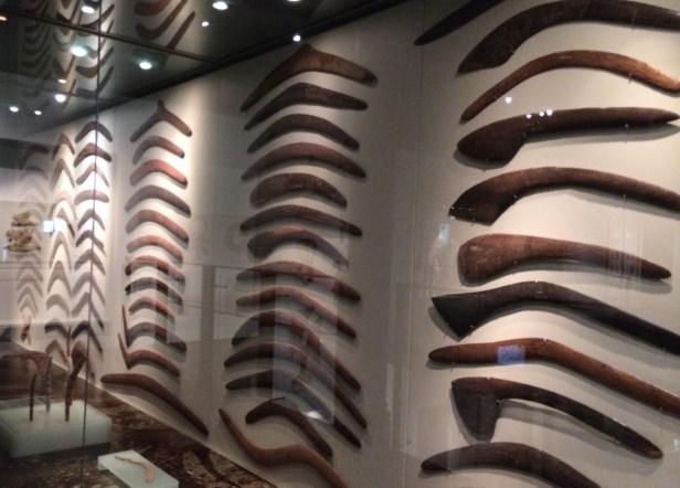 Aboriginal displays with Australia’s famous boomerangs.