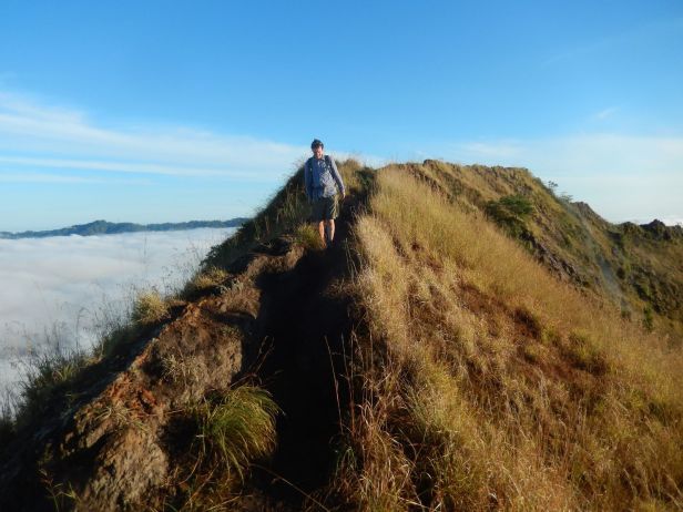 BAtur hiking crater rim 1