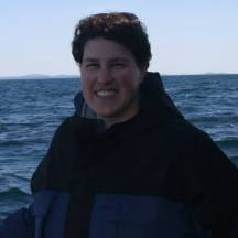 Author in Lake Superior