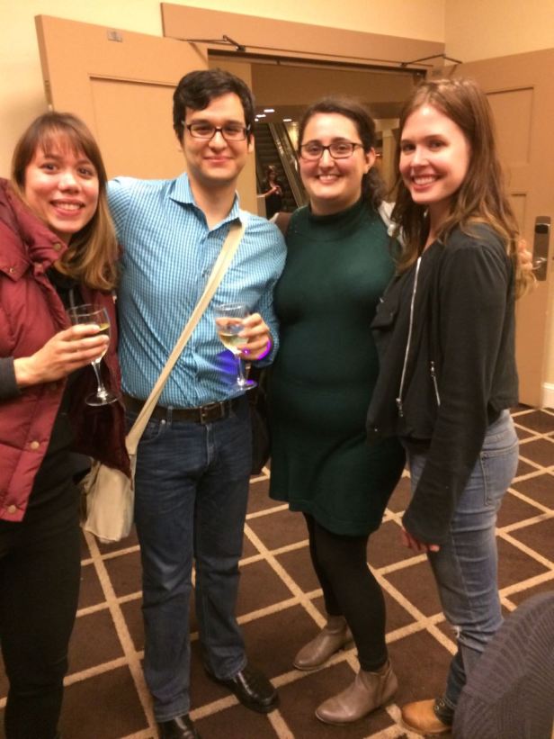 University of Cincinnati alumni gather at the 2017 GSA Annual Meeting in Seattle, WA. Photo by Warren Huff.
