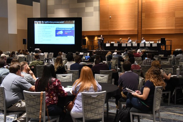 Lima Soto (National Park Service) providing career advice on careers in the federal government.