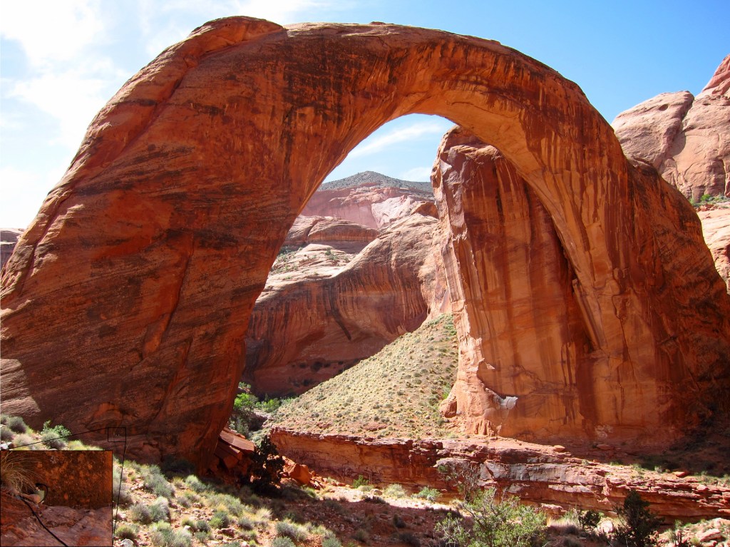 Utah's Rainbow Bridge in Rainbow Bridge National Monument, Utah - Credit: National Science Founcation