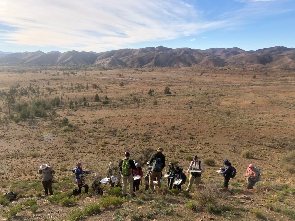 Students in the field