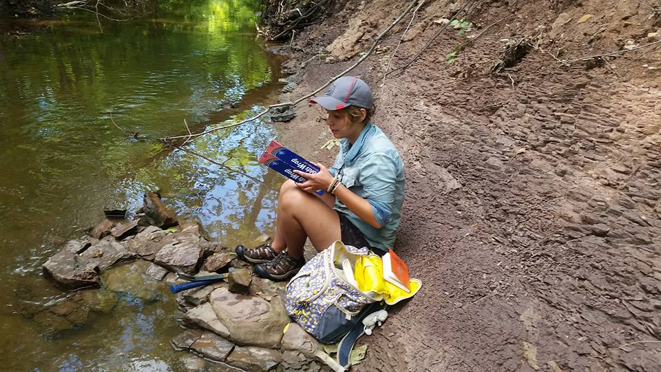 Carmi Milagros Thompson in the field